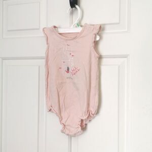 3/$15 Gap baby girl short sleeve onesie size 6-12 m